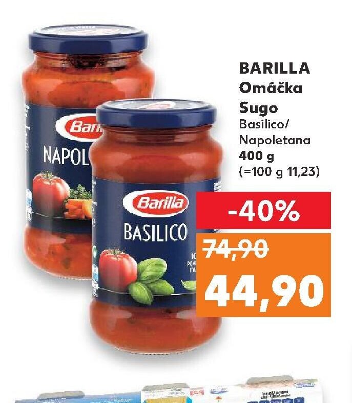 BARILLA Omáčka Sugo Basilico/Napoletana 400 g