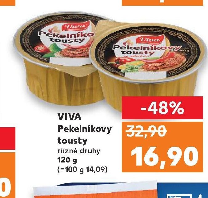 VIVA Pekelníkovy tousty různé druhy 120 g