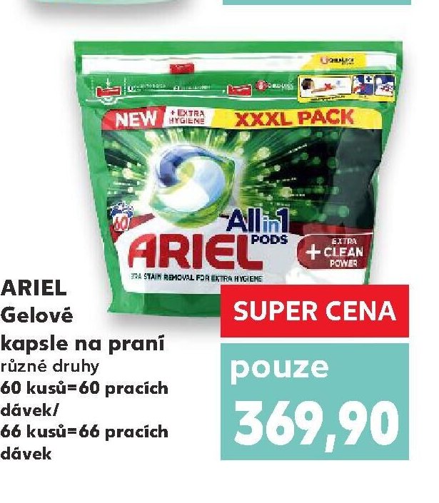 ARIEL Gelové kapsle na praní