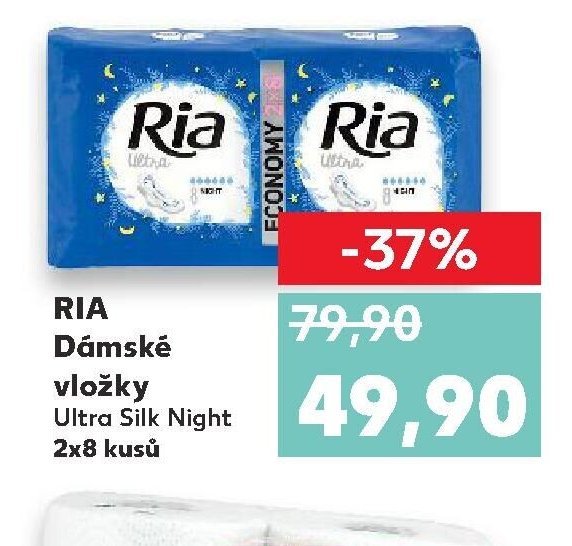 Ria Dámské vložky Ultra Silk Night