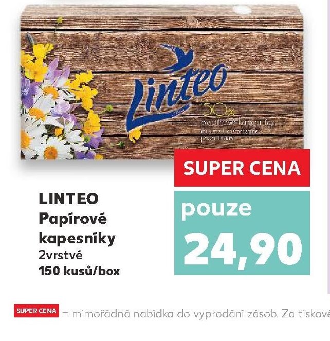 Linteo Papírové kapesníky