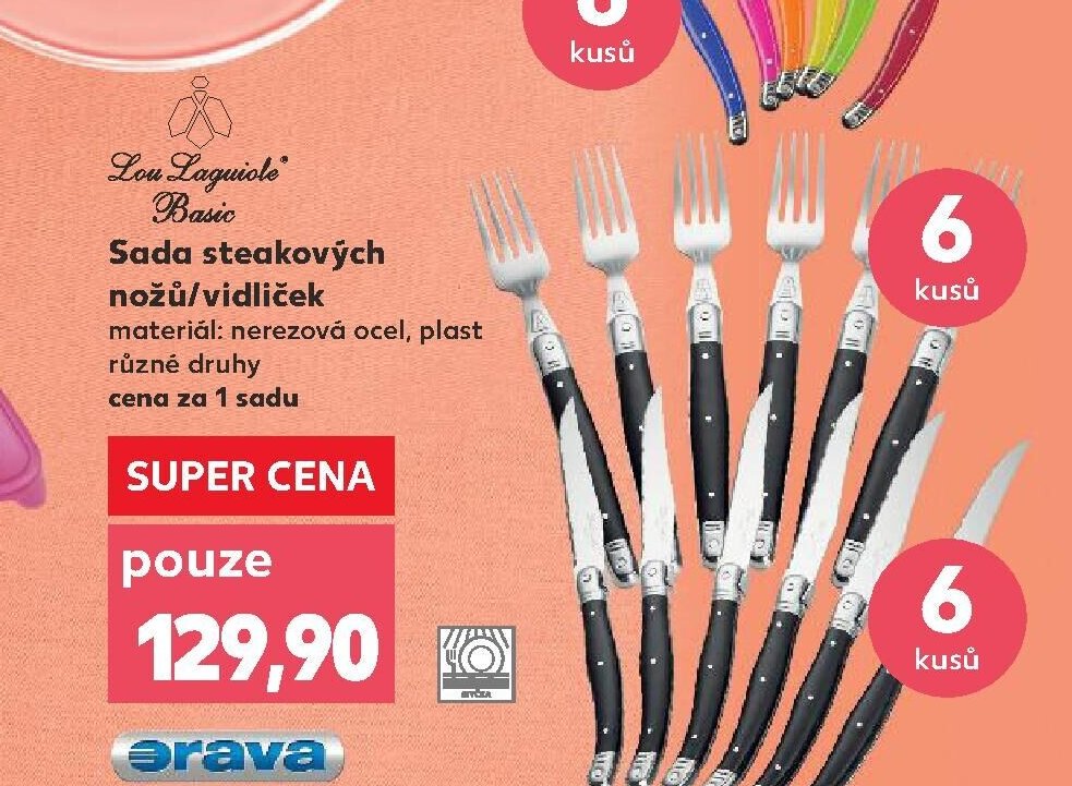 Sada steakových nožů/vidliček