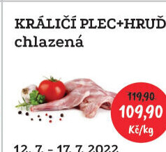 Králičí plec s hrudí