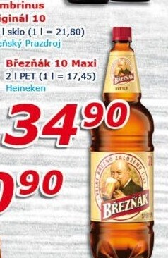 Pivo světlé výčepní 10° Březňák