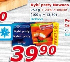 Rybí prsty předsmažené mražené Nowaco