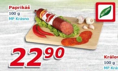 Salám Paprikáš Krásno