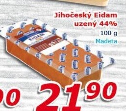 Sýr Eidam uzený 44% Jihočeský Madeta