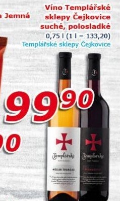 Vína Templářské sklepy Čejkovice