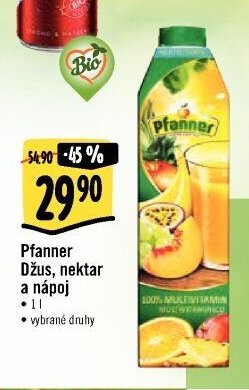 Pfanner Džus, nektar a nápoj