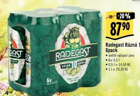 Radegast Rázna 10 6pack
