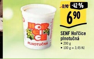 Hořčice plnotučná Senf