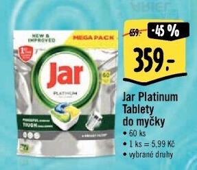 Kapsle do myčky Platinum Jar