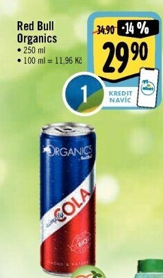 Limonáda Organics Red Bull