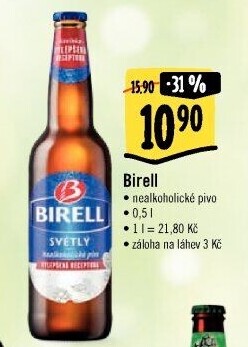 Nealkoholické pivo Birell
