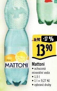 Ochucená voda Mattoni