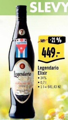 Rum Legendario Elixir de Cuba 7YO