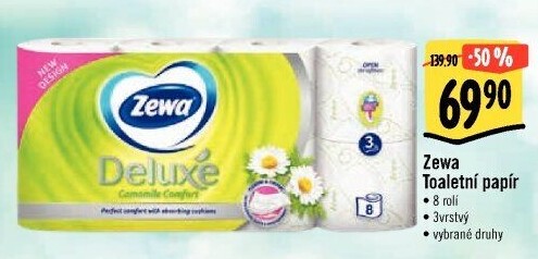 Toaletní papír 3vrstvý Deluxe Zewa