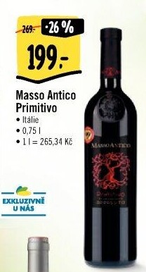 Víno Primitivo Masso Antico