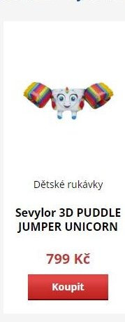 Dětské rukávky Sevylor 3D PUDDLE JUMPER UNICORN