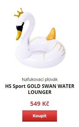 Nafukovací plovák HS Sport GOLD SWAN WATER LOUNGER