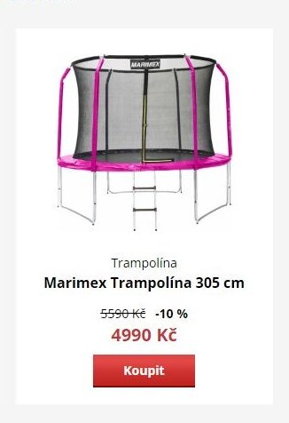 Trampolína Marimex Trampolína 305 cm