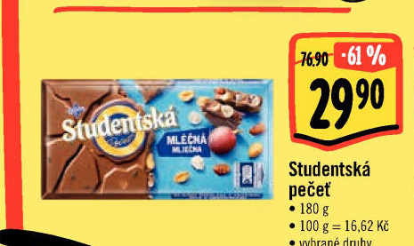 Čokoláda Studentská pečeť Orion