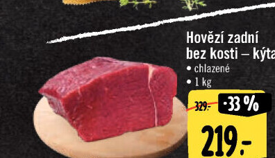 Hovězí kýta zadní bez kosti