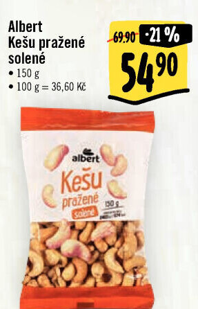 Kešu pražené Albert