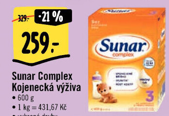 Kojenecká výživa Sunar Complex