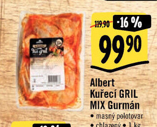 Kuřecí mix na gril Gurmán Od řezníka na gril Albert