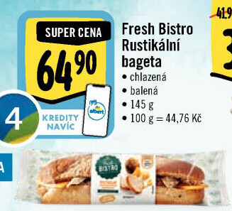 Obložená bageta Albert Fresh Bistro