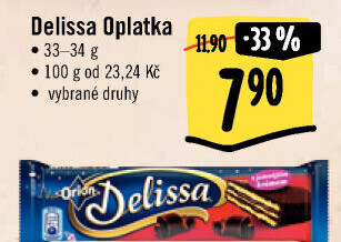 Oplatky celomáčené Delissa Orion