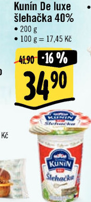 Šlehačka de luxe Kunín 40%