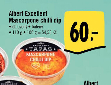 Tapas Mascarpone chilli dip Albert Excellent