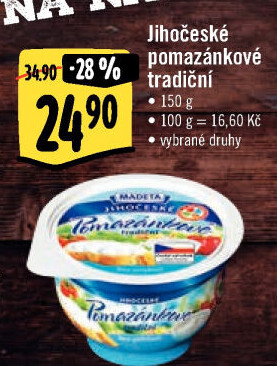 Tradiční pomazánkové Jihočeské Madeta