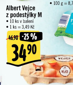 Vejce z podestýlky M Albert