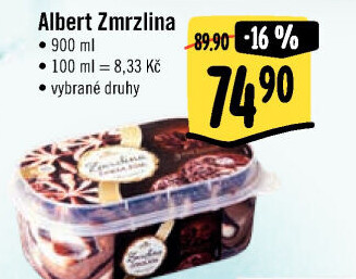 Zmrzlina ve vaničce Albert