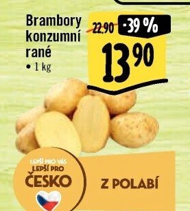 Brambory konzumní rané