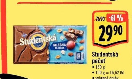 Čokoláda Studentská pečeť Orion