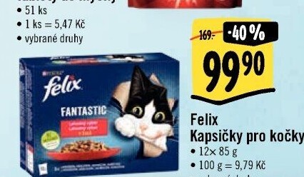 Kapsičky pro kočky Felix Purina