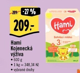 Kojenecká výživa Hami