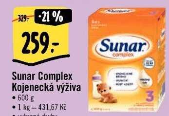 Kojenecká výživa Sunar Complex