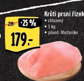 Krůtí prsní řízky