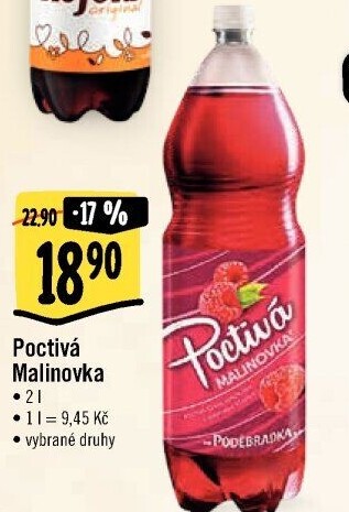 Limonáda Poctivá Poděbradka