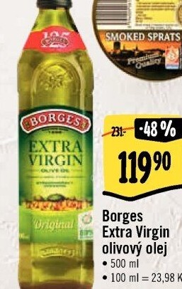 Olivový olej extra panenský Borges