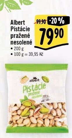 Pražené pistácie Albert