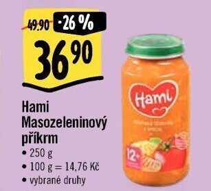 Příkrm masozeleninový Hami