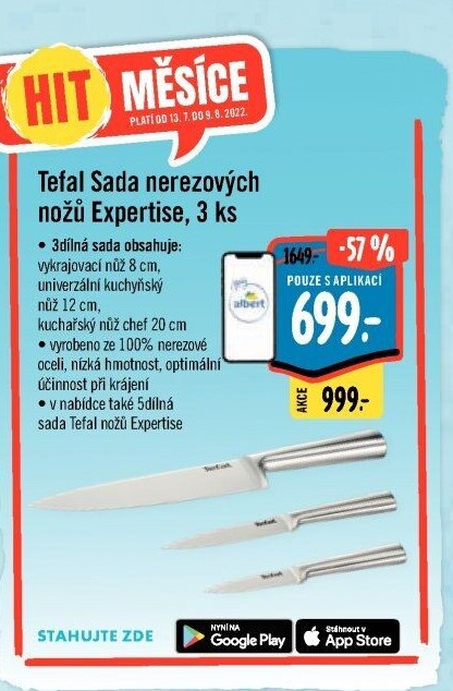 Sada nožů Expertise Tefal