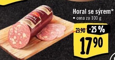 Salám Horal se sýrem Krásno