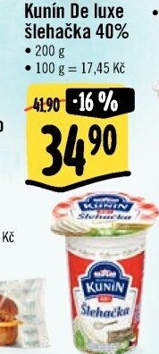 Šlehačka de luxe Kunín 40%
